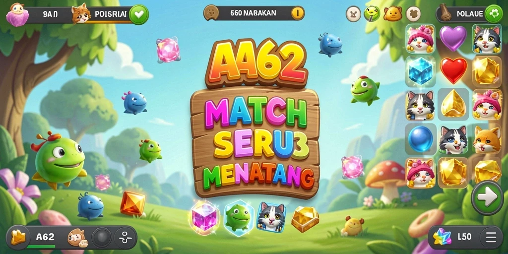 Tangkap momen seru dalam gameplay Match-3 AA62.