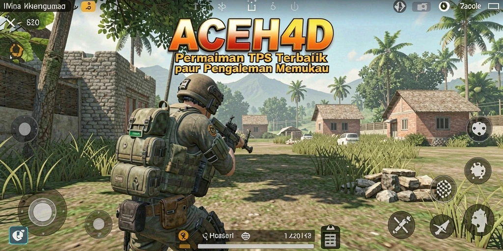 Screenshot utama ACEH4D menampilkan aksi pertempuran yang intens.