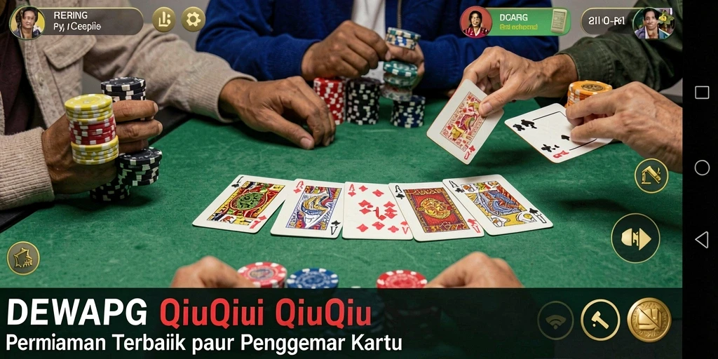 Tampilan gameplay QiuQiu yang seru di DEWAPG.