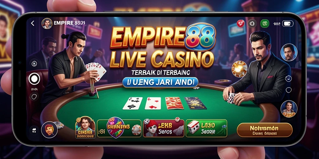 Gameplay menegangkan pada EMPIRE88 dengan dealer langsung di Live Casino.