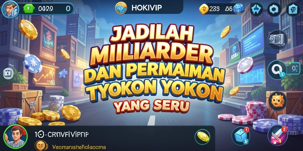 Tangkapan layar HOKIVIP menampilkan gameplay bisnis yang menarik.