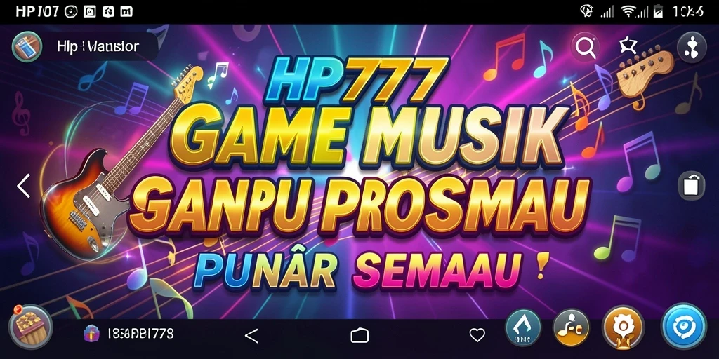 Screenshot HP777 menampilkan antarmuka gameplay yang dinamis dan penuh warna.