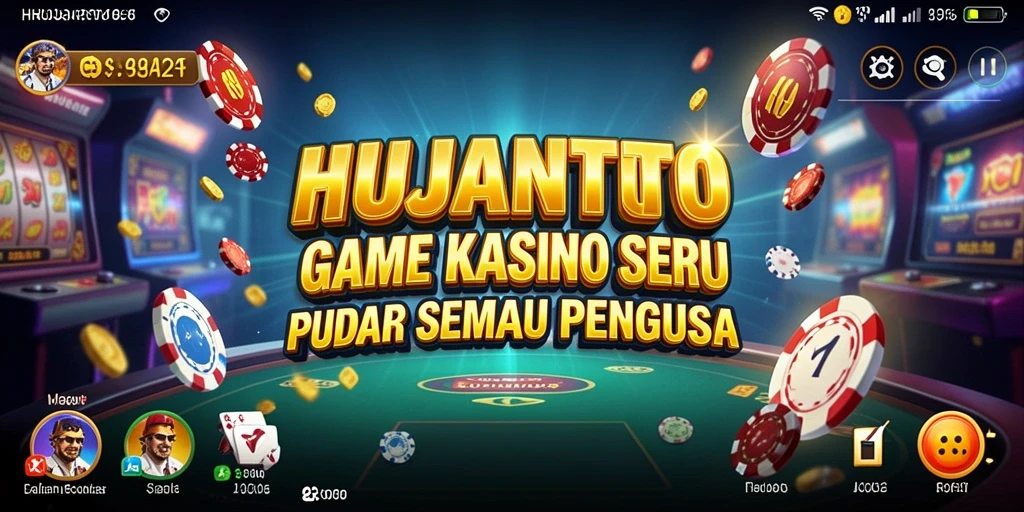 Tampilan utama HUJANTOTO dengan gameplay menarik penuh warna.