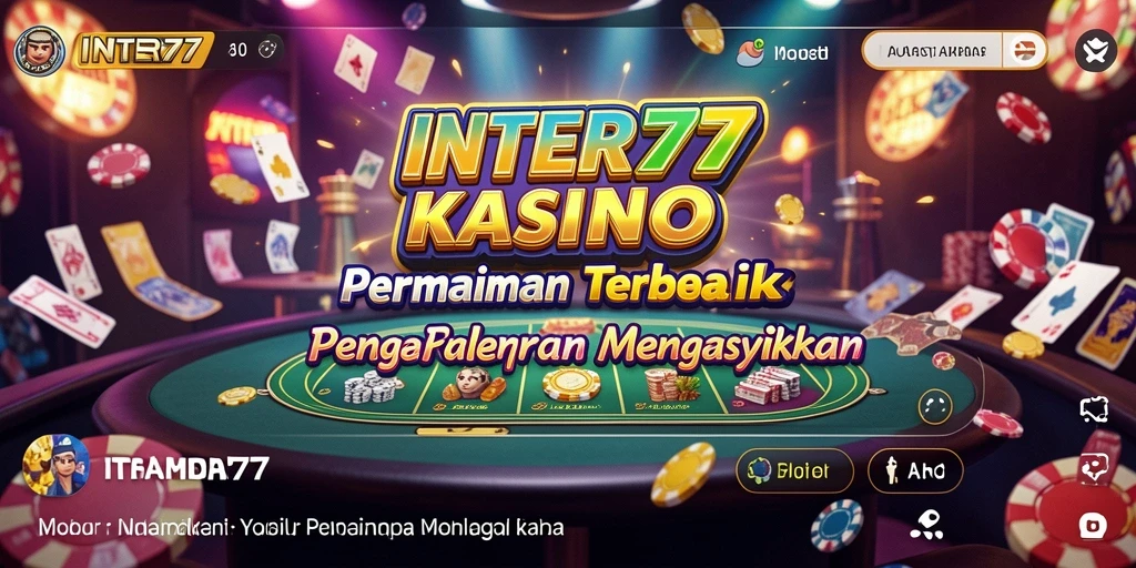 Screenshot gameplay INTER77 menampilkan suasana kasino yang mengasyikkan.