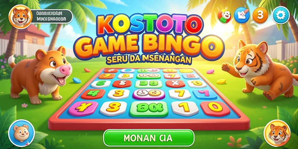 Screenshot gameplay Bingo di KOSTOTO yang seru dan menarik.