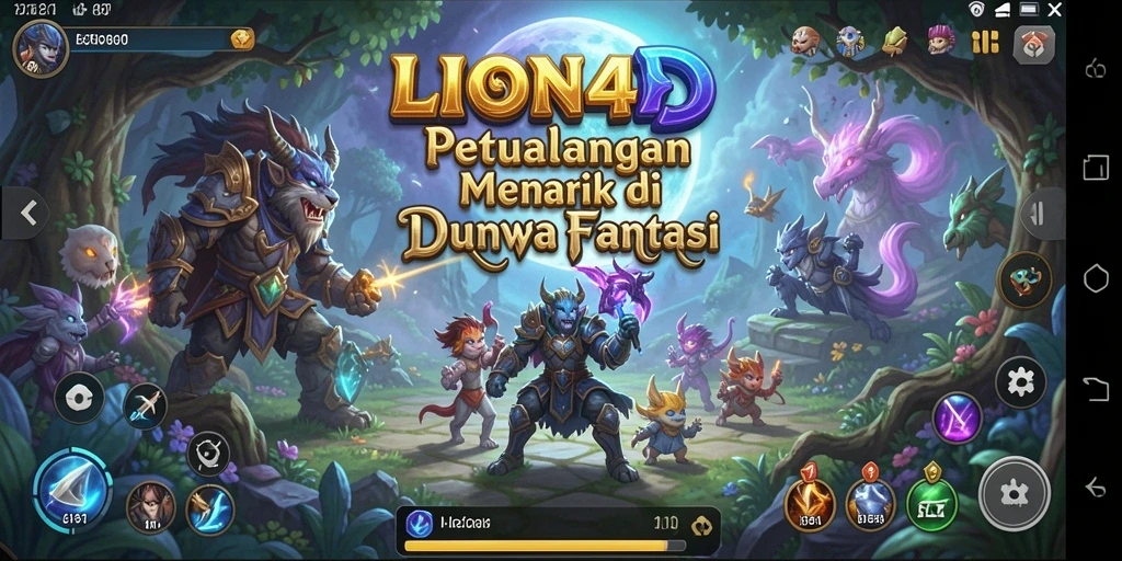 Tampilan gameplay LION4D yang mendebarkan dan penuh petualangan.