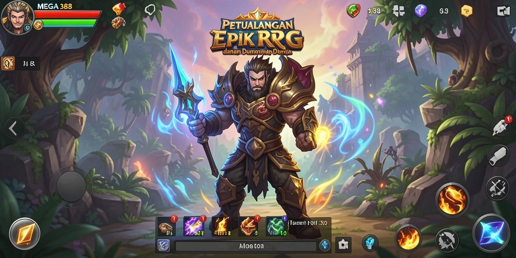 Tampilan gameplay RPG yang menarik dan interaktif.