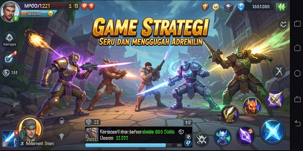 Tampilan gameplay MPO1221 yang mendebarkan dalam strategi pertempuran.