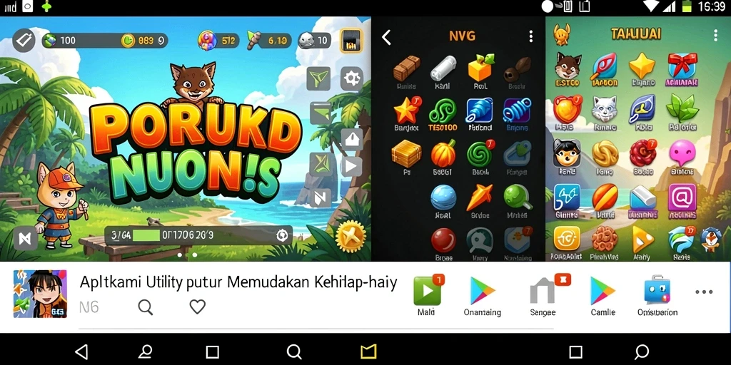 Tampilan antarmuka N06 yang intuitif dan modern.