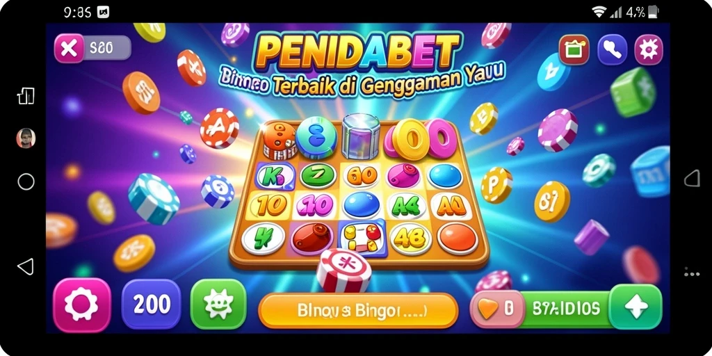 Tampilan gameplay seru dalam aplikasi Bingo PENIDABET.