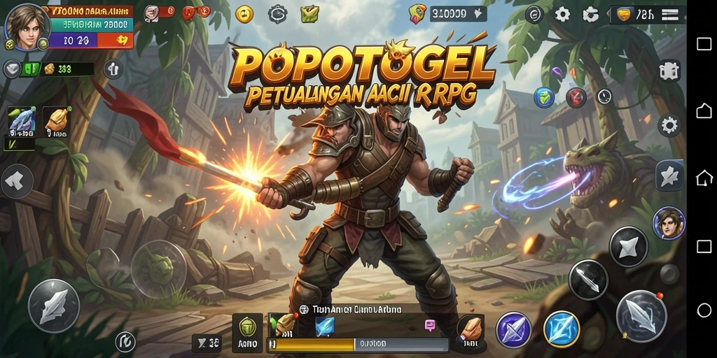 Tampilan gameplay action RPG yang mendebarkan di POPOTOGEL.