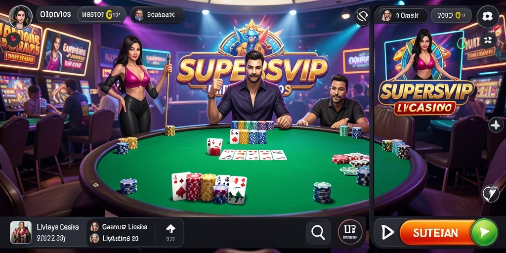 Tampilan menarik dari gameplay SUPERSVIP yang seru dan interaktif.