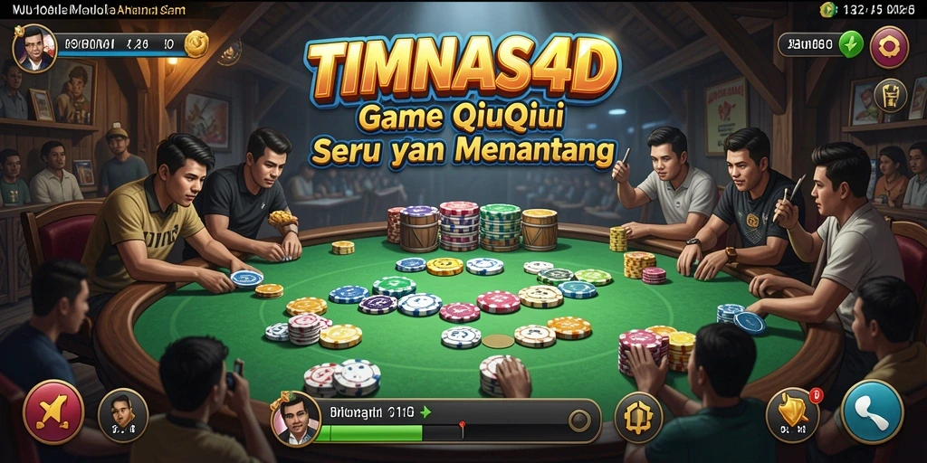 Gameplay seru TIMNAS4D dalam permainan QiuQiu.
