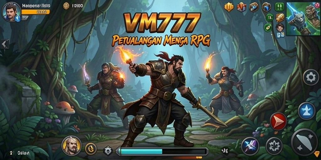 Tampilan penuh warna dari gameplay RPG yang seru.