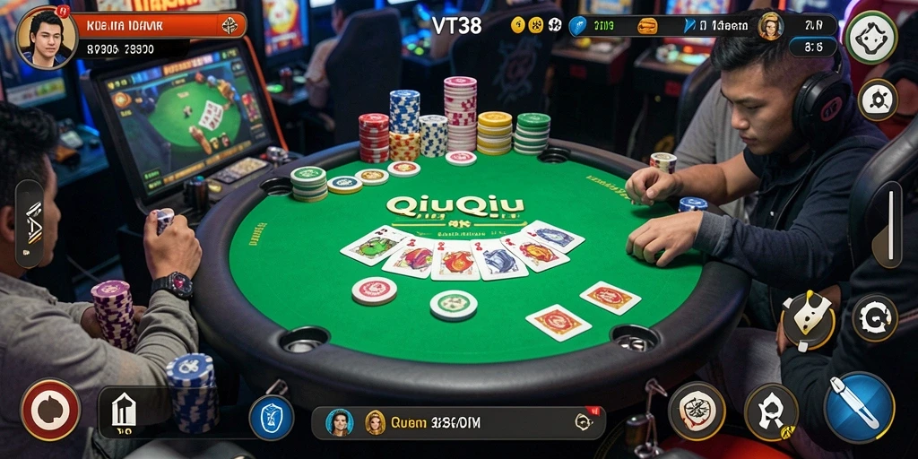 Tampilan gameplay menarik dari permainan QiuQiu VT38.