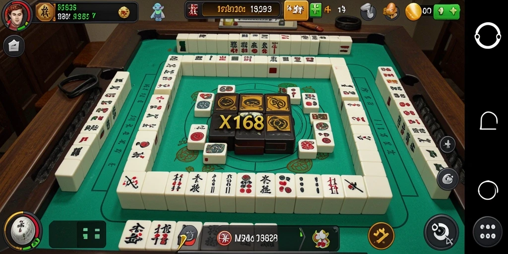 Gameplay menantang dalam aplikasi Mahjong X168 yang menarik.