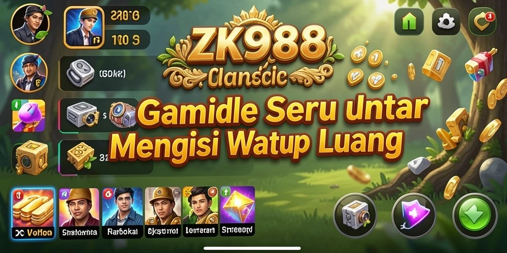 Tampilan gameplay ZK988 yang menakjubkan dan penuh warna.